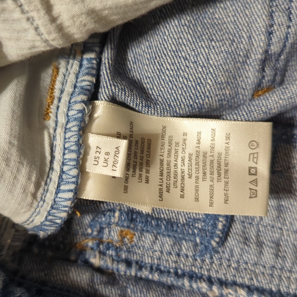 Free People Cargo Denim Mini Skort - Picture 9 of 9